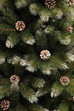 Штучна ялинка Pittsburgh 155 см 🎄 LED 112 ламп + ефект інею і шишки | Triumph Tree