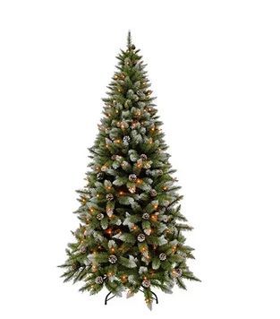 Штучна ялинка Pittsburgh 155 см 🎄 LED 112 ламп + ефект інею і шишки | Triumph Tree
