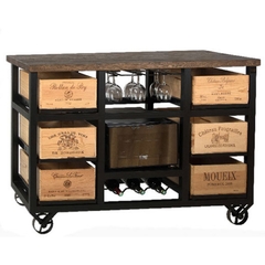 Дизайнерский винный шкаф с выдвижными ящиками и устройством охлаждения Hobbs Design BC06WCW