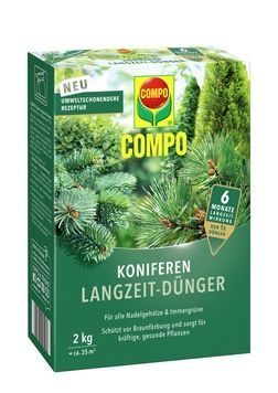 Твердое удобрение для хвойных растений 2 кг Compo 3856