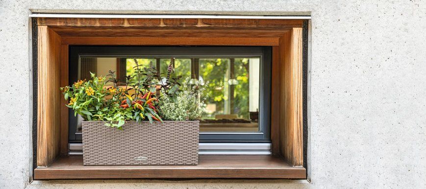 Балконное кашпо с автополивом Balconera Cottage 50 бежевый Lechuza 15446