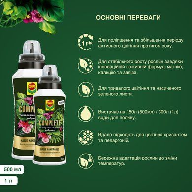 Жидкое удобрение COMPLETE 500 мл Compo 5730