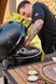 Стильний керамічний гриль Big Green Egg ONYX Large для заміського будинку