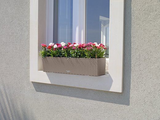 Балконне кашпо з автополивом Balconera Cottage 80, бежевий Lechuza 15456