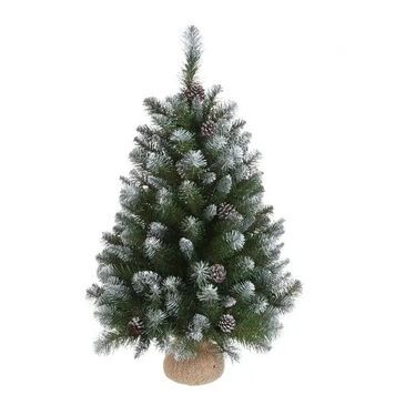 Штучна ялинка Empress 90 см 🎄 Зелена з ефектом інею та шишками &mdash; купити в Grill Market