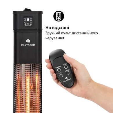 Инфракрасный электрический обогреватель HEAT GURU PLUS L 2 кВт, черный Blumfeldt 10033691