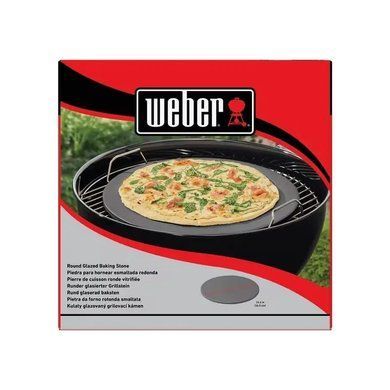 Круглий глазурований камінь для піци 36 см Weber 18412