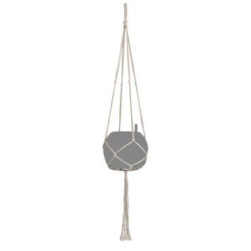 Подвес для кашпо Macram&eacute; BOHO 120 см, белый Lechuza 13897