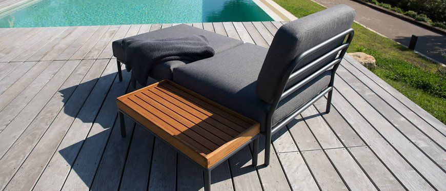 Приставний пуф LEVEL OTTOMAN DARK GREY, BASIC Houe 12203-9851