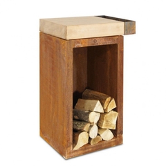 Тумба-стол c отсеком для хранения дров Ofyr Butcher-storage
