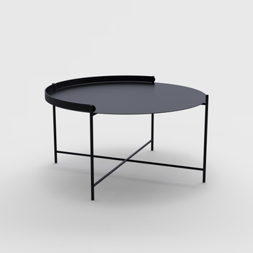 Стол-поднос EDGE TRAY TABLE Ø76, BLACK Houe 10913-1212