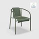 Крісло з підлокітниками NAMI DINING CHAIR, ARMREST, OLIVE GREEN Houe 23801-2749