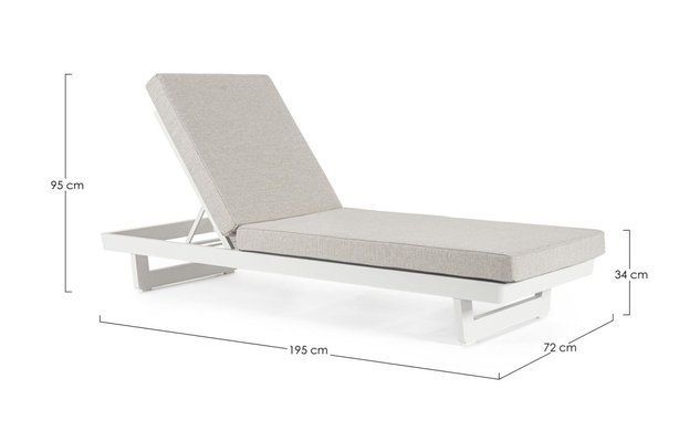 Шезлонг Infinity White bizzotto 0663429