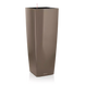 Умный вазон CUBICO ALTO, серо коричневый блестящий Lechuza 18234