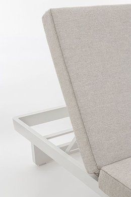 Шезлонг двойной Infinity White bizzotto 0663430