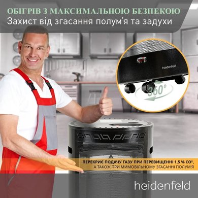 Напольный газовый обогреватель Heidenfeld Blueflame GH110