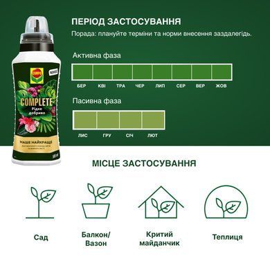 Удобрение Complete завершающего действия универсальное 1 л Compo 3573