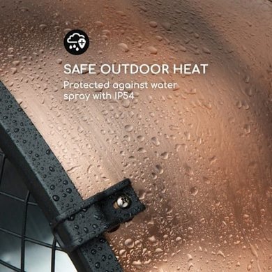 Інфрачервоний обігрівач для тераси Heatspot IR ComfortHeat 900/1200/2100W, мідний Blumfeldt 10033105