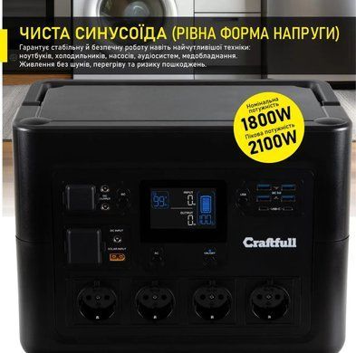 Портативная зарядная станция Craftfull PS1800 PR0032410-02